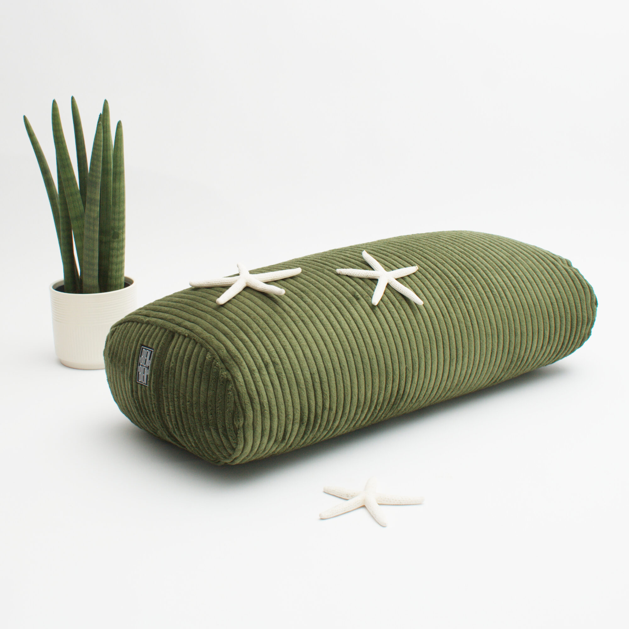 BOLSTER OVALE <br> VELVET VERT
