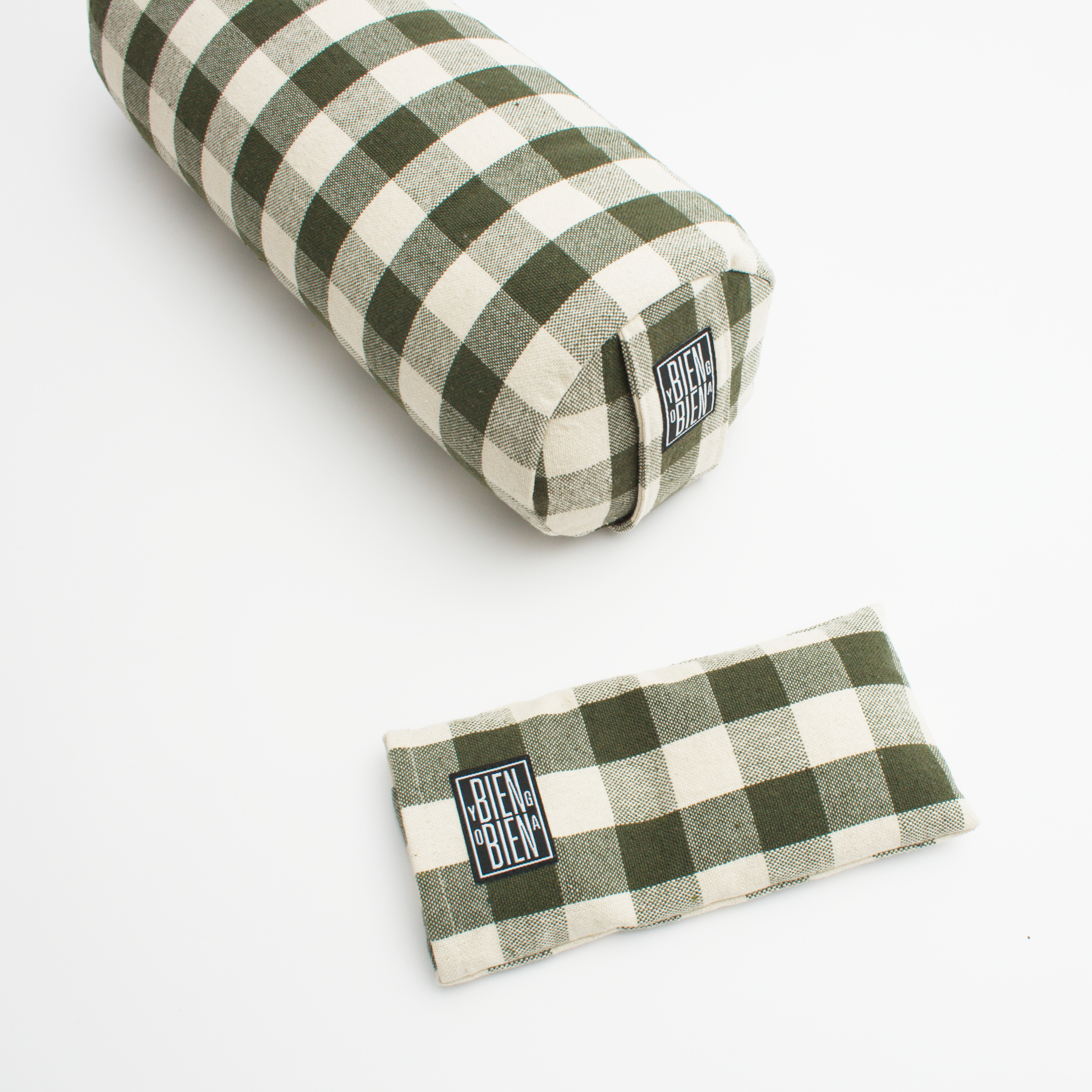 PETIT BOLSTER <br> VICHY KAKI – Image 2